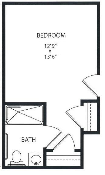 Banyan Suite - senior living floor plan