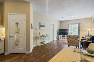 Comfortable retirement home living room