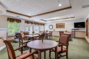 Cozy dining space for seniors