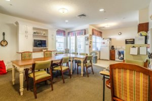 Comfortable dining space for senior citizens