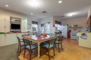 Comfortable dining space for senior citizens