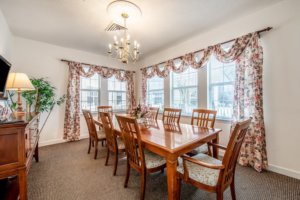 Private dining room for seniors