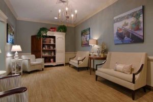 Comfortable retirement home living room interior