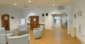Comfortable retirement home living room