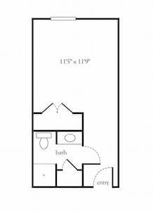 Willow - senior living floor plan