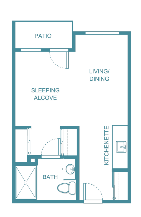 Senior living floor plan