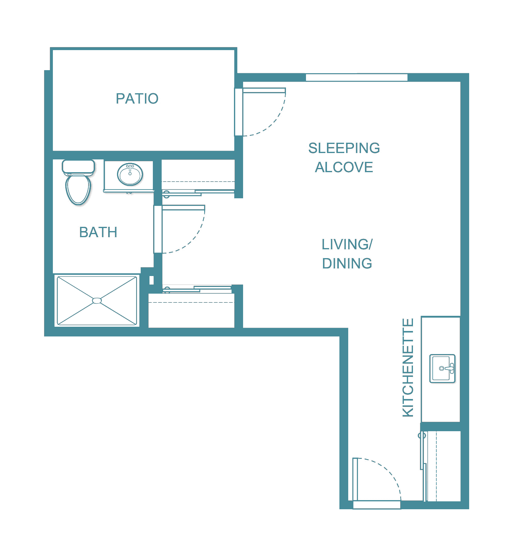 Senior living floor plan