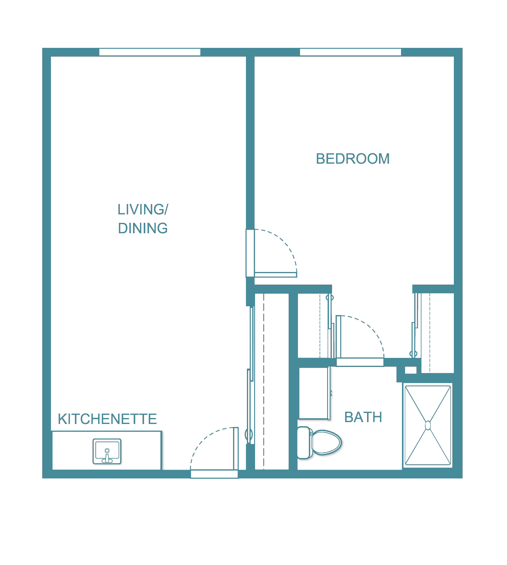 Senior living floor plan