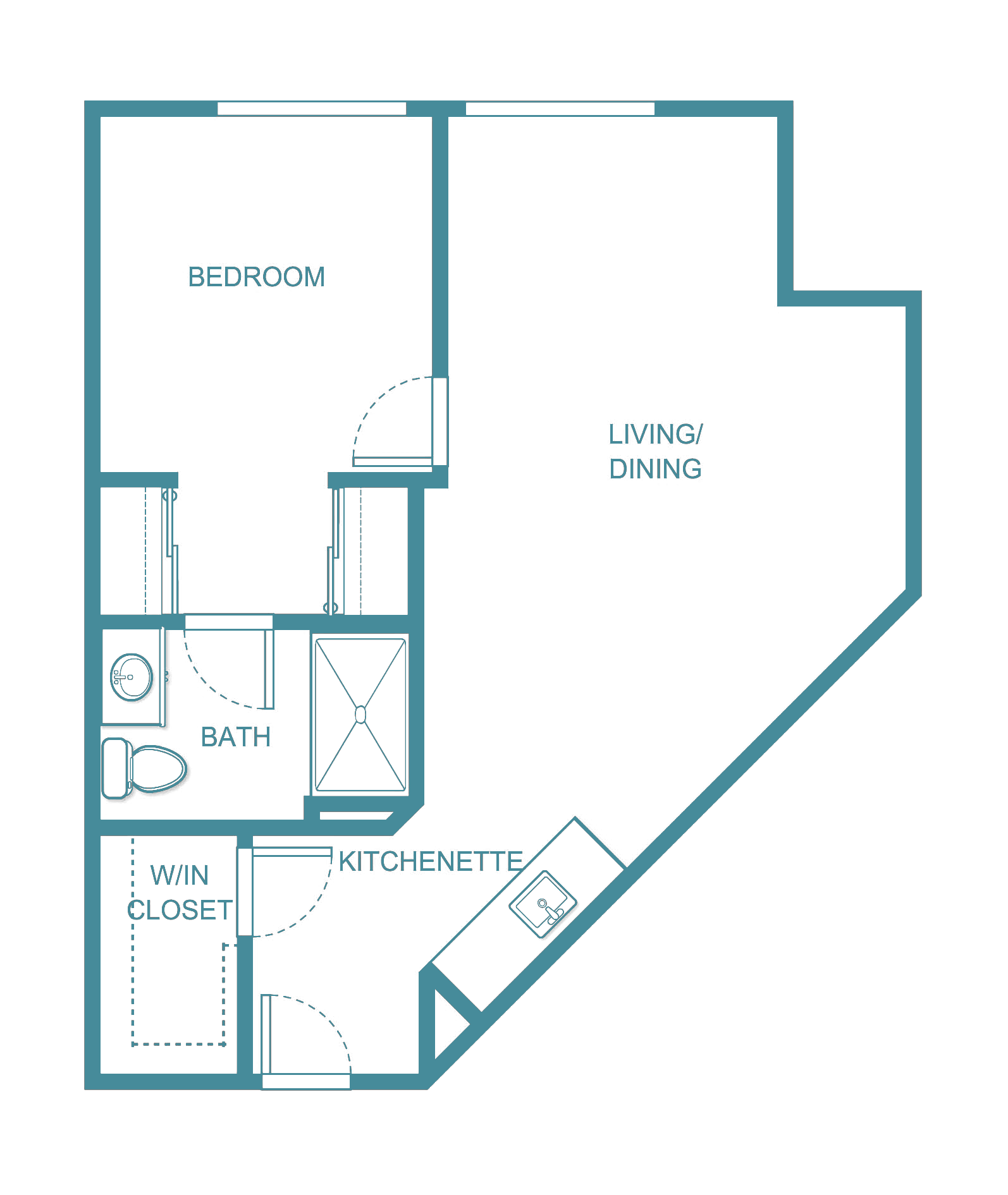 Senior living floor plan