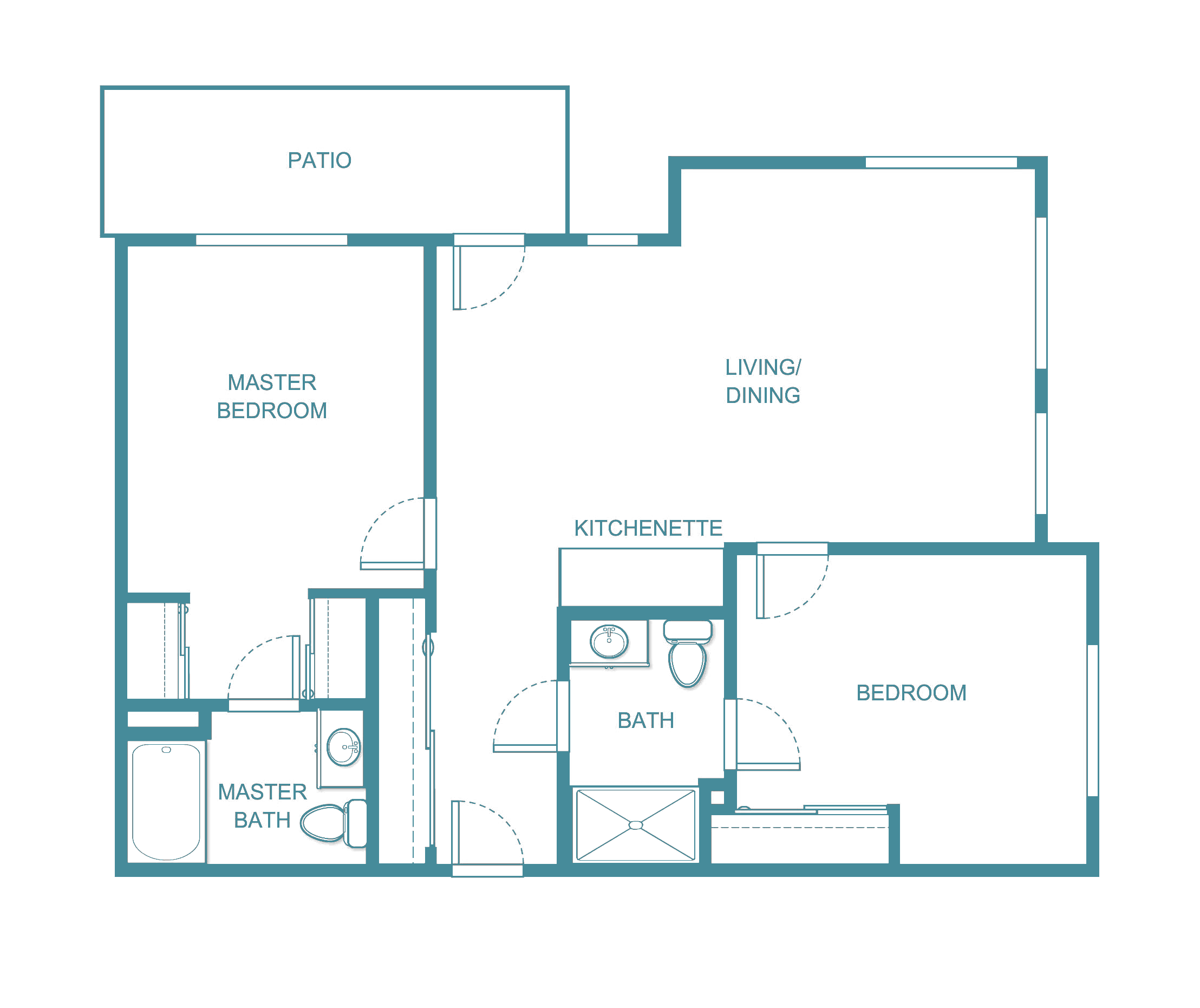 Senior living floor plan