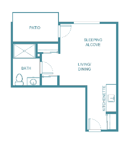 Senior living floor plan