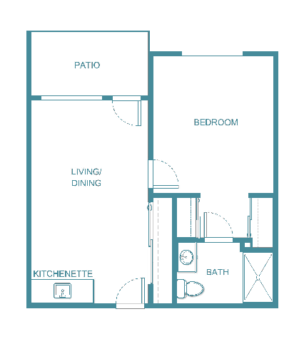 Senior living floor plan