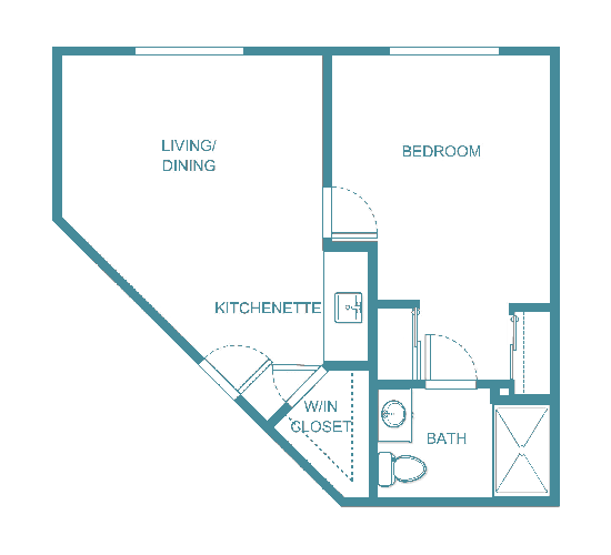 Senior living floor plan