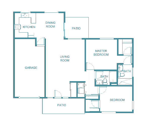 Senior living floor plan