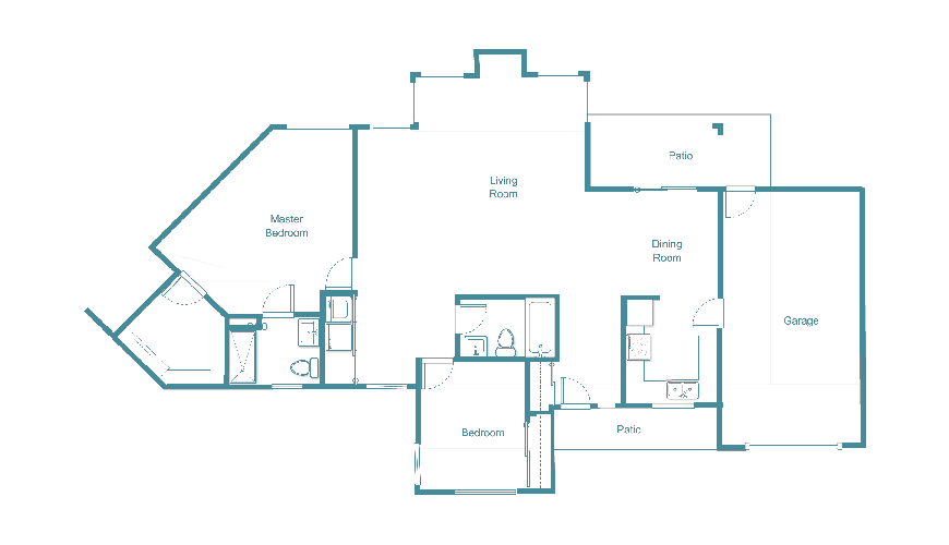 Senior living floor plan