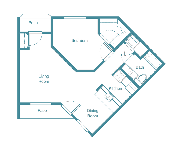 Senior living floor plan