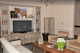 Comfortable retirement home living room interior