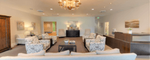 Comfortable retirement home living room