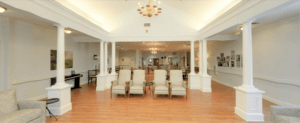 Comfortable retirement home living room