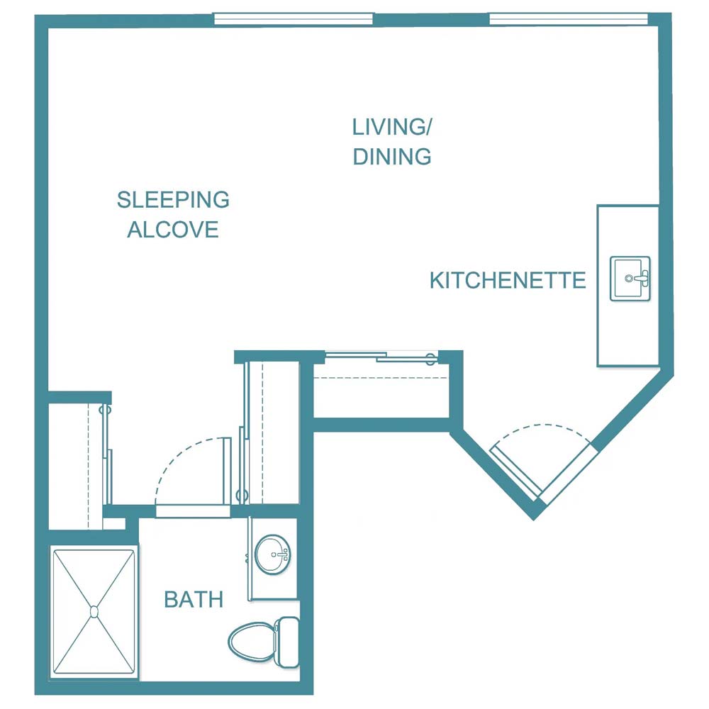 Reedy Suite - senior living floor plan