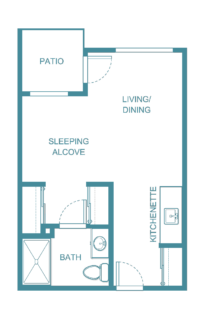 Senior living floor plan