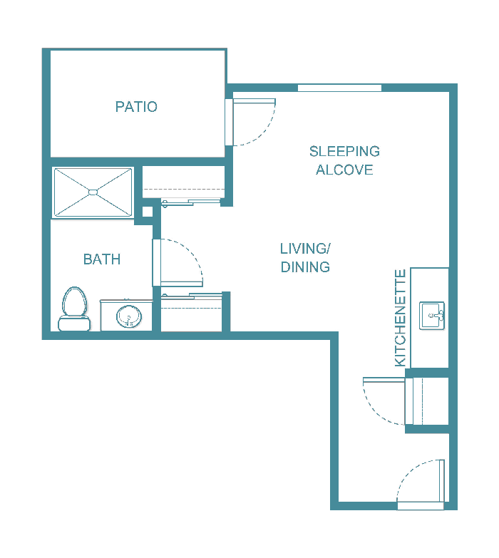 Senior living floor plan