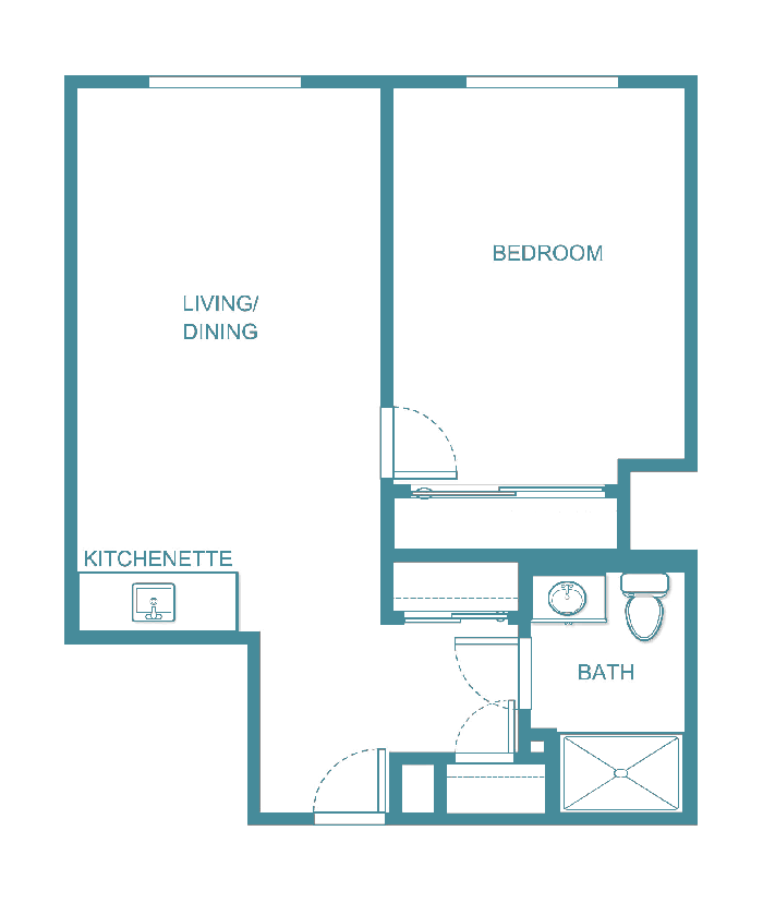 Senior living floor plan