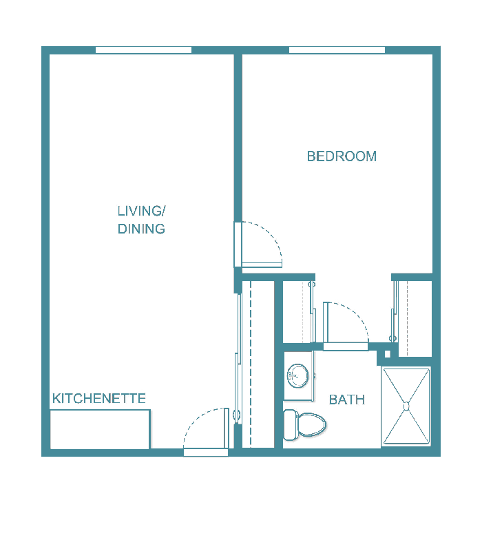 Senior living floor plan