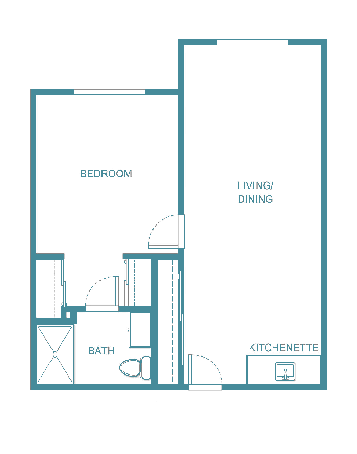 Senior living floor plan