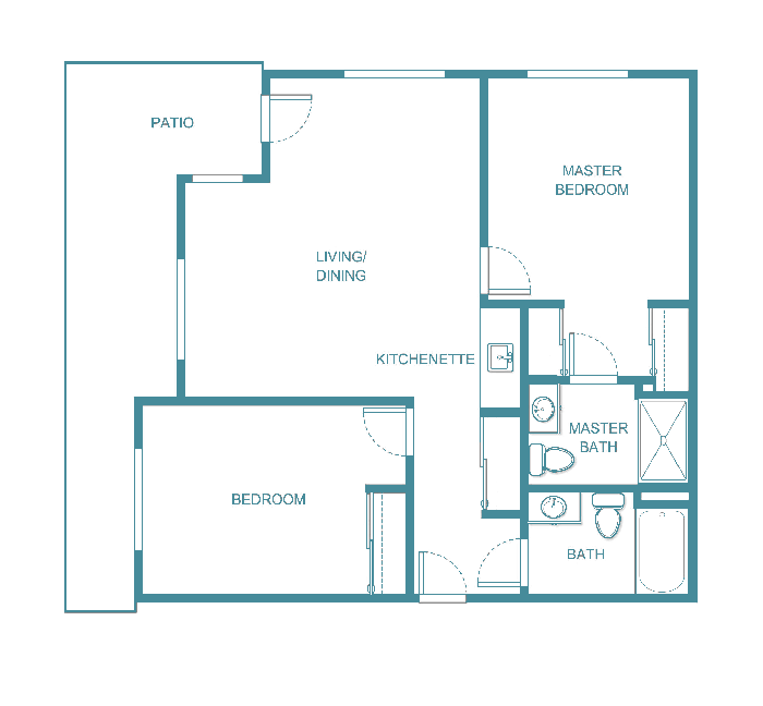 Senior living floor plan