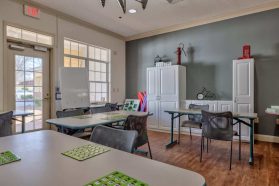 Game and fun activity room for senior