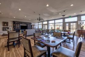 Fun game room designed for seniors
