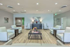 Comfortable retirement home living room